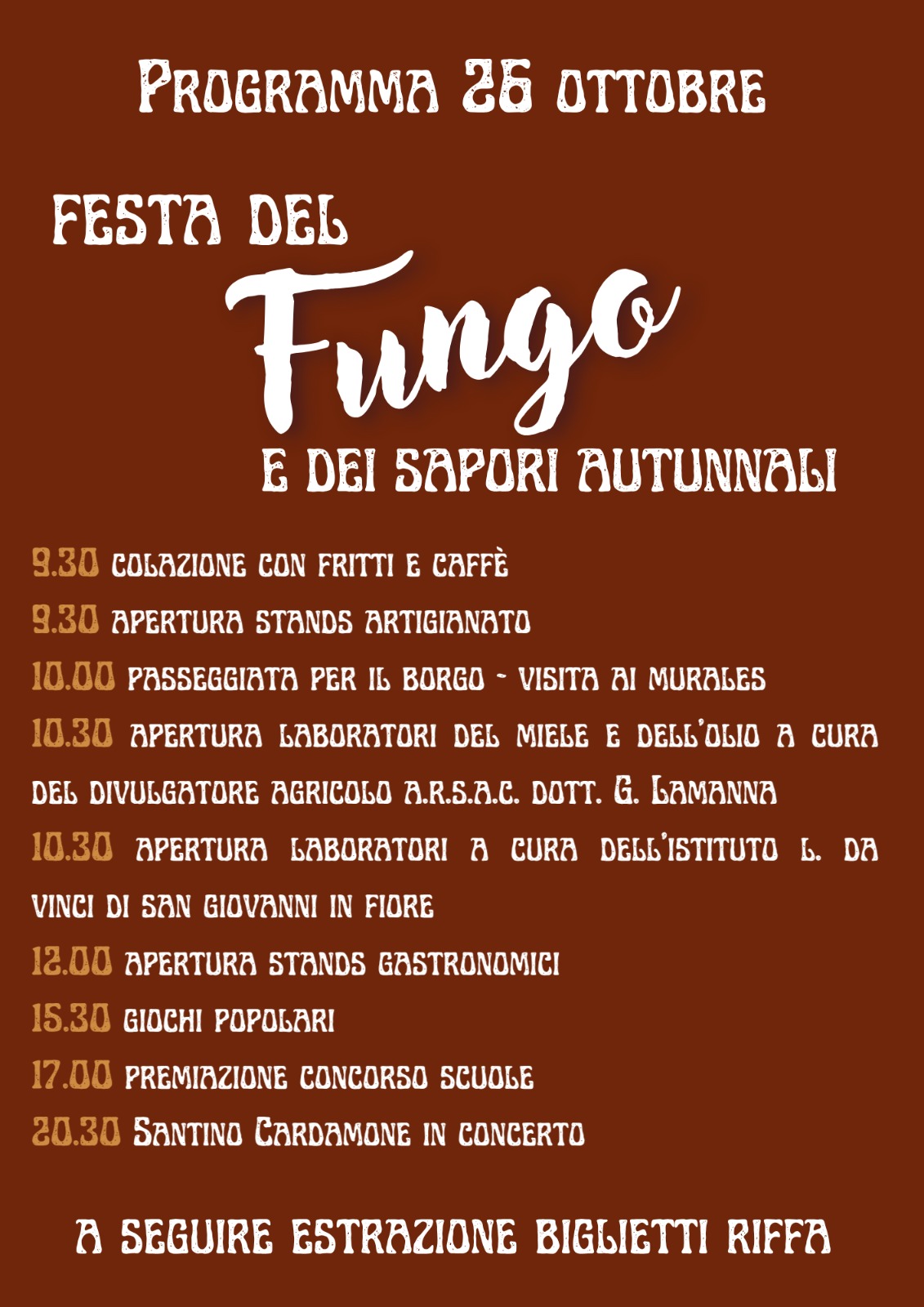programma evento